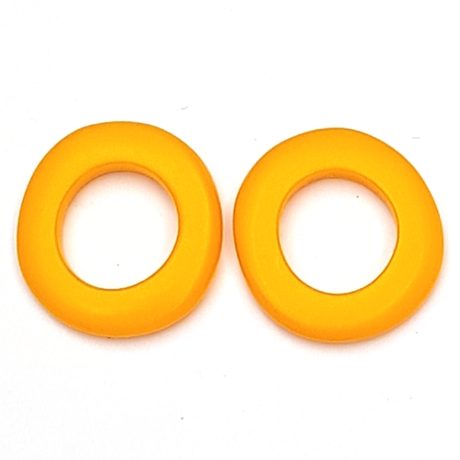 wobble resin hoops - yellow