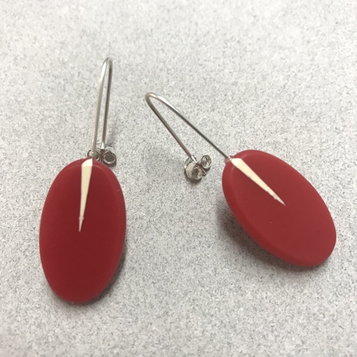 Red oval drops