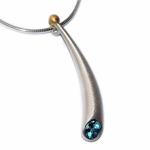 Short Curved Wiggly Pendant