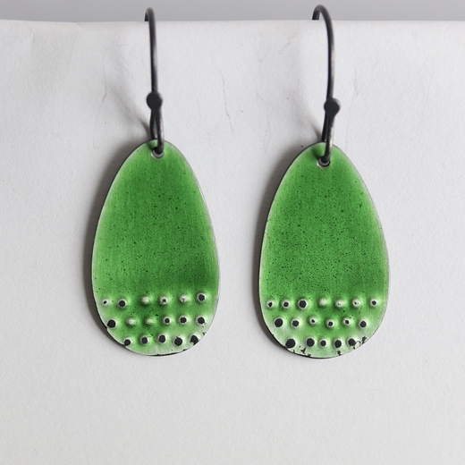 shoreline earrings, green