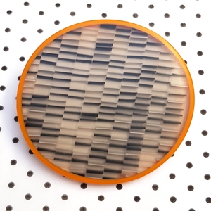 changing stripes resin brooch