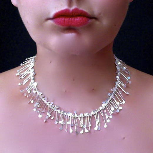Chaos wire necklace, polished by Fiona DeMarco