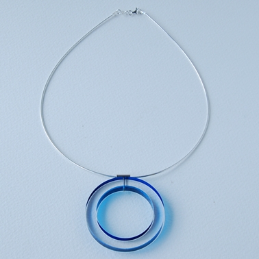 circle necklace turquoise