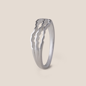 Strata Ring Silver by Clara Breen