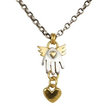 Winged Hand Necklace
