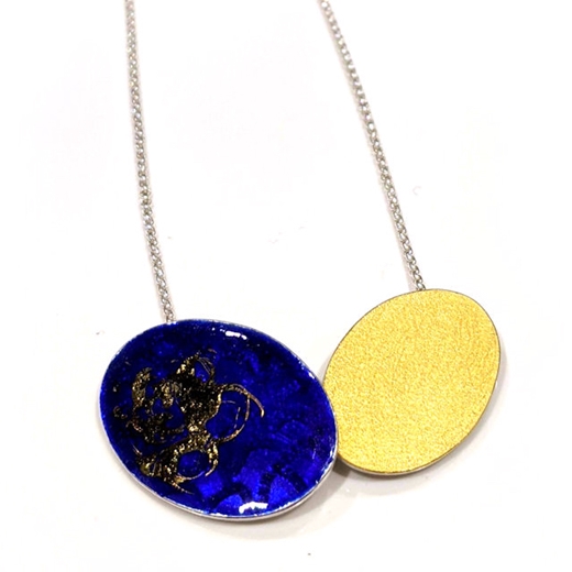 Cobalt Necklace close up
