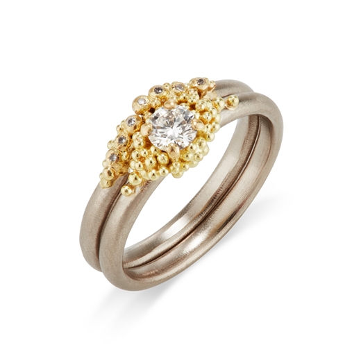 Contour Granule Ring - Mixed metals