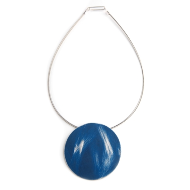 Large Buoy Necklace in Dark Blue