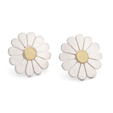 large daisy earrings