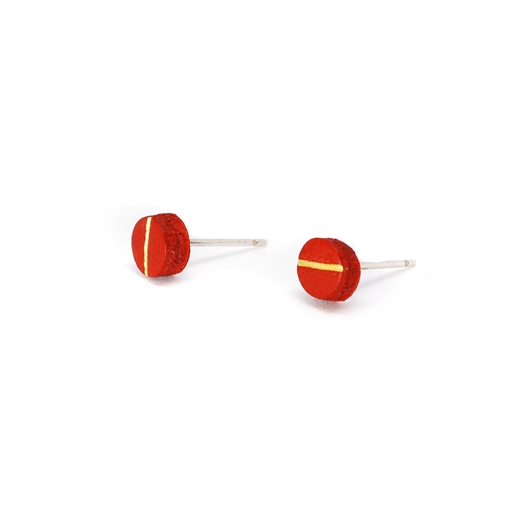 Dot Studs with Line - side view