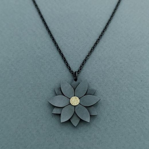 Double Dahlia Necklace 2