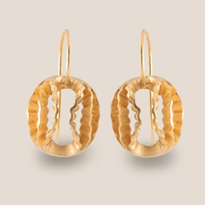 Mini Strata Earrings Gold-plated silver by Clara Breen