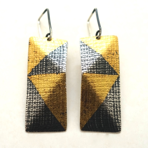 2 Fold Drop Earrings