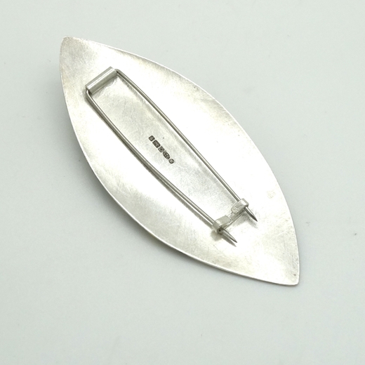 Brooch back with double steel pin