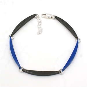 Ultramarine & Graphite Luna Link Bracelet