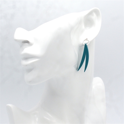 Aqua Double Earrings