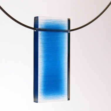 blue frayed pendant 1