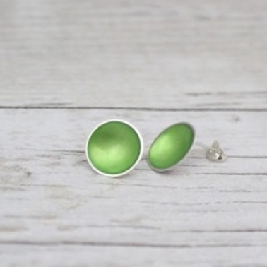 Grass Green Enamel Studs