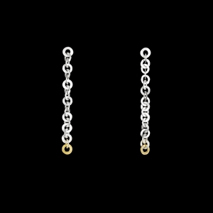 Tay earrings silver and gold