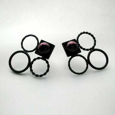 Asymmetric Circles Earrings