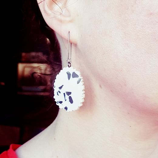 earrings on model
