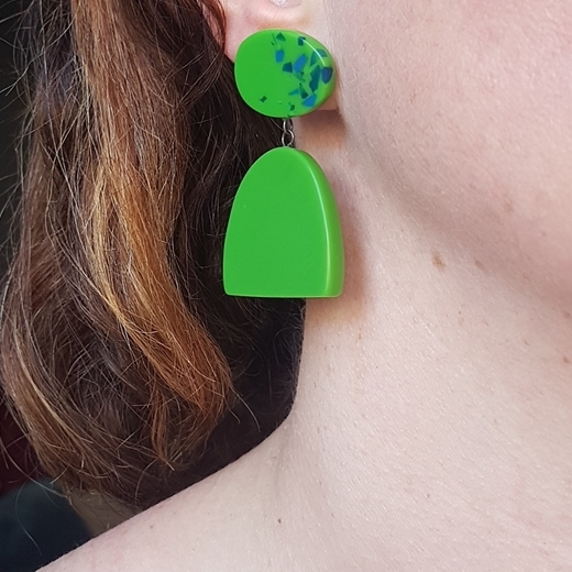 earrings on model