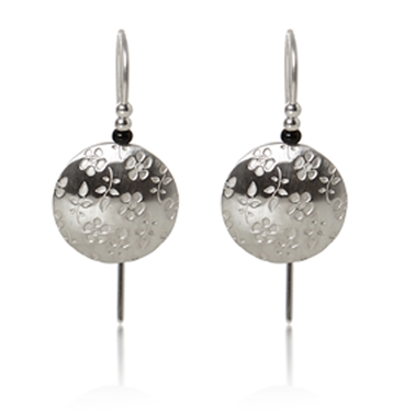 round earrings silver