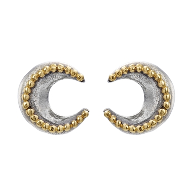 Mini Moon Stud Earrings