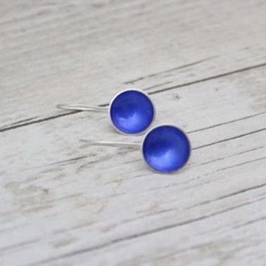 Ultramarine Silver Drop Earrings