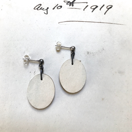 Friend or Foe Short Drop Earrings Reverse