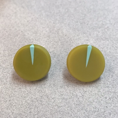 Olive green studs