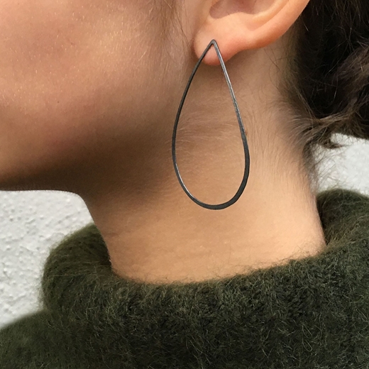 Fig Oxidised Drop Earrings Mina