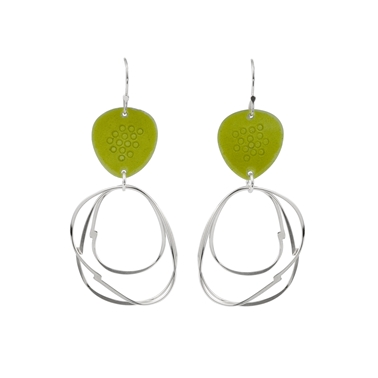 Flotsam earrings spring-green
