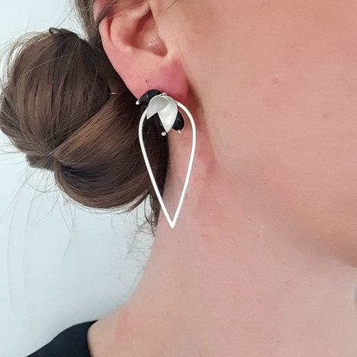 fritillaria loop earrings on