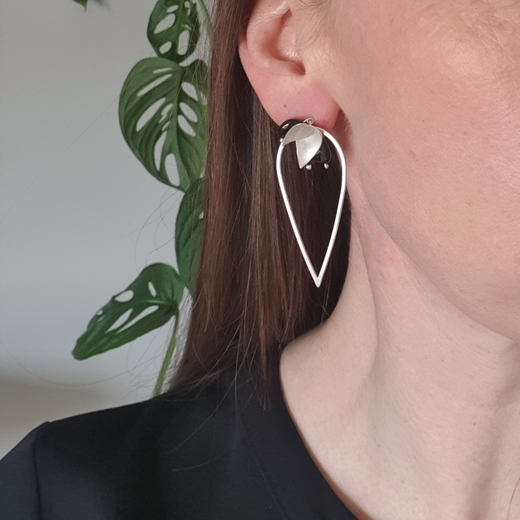 fritillaria loop earrings on 2