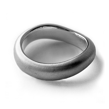 Curved Organic Silver Band