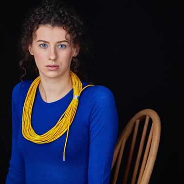 Yellow Coil Necklace