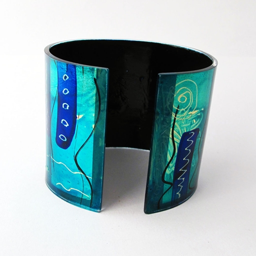 Blue/Turquoise Flexible Cuff Reverse