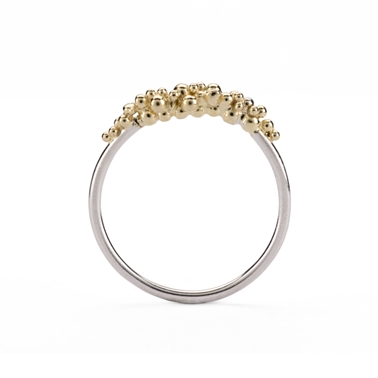 Granule Ring - Silver and Gold