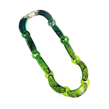 Green Dip Conifer Chain Necklace 24