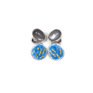 grey moonstone spinel earring