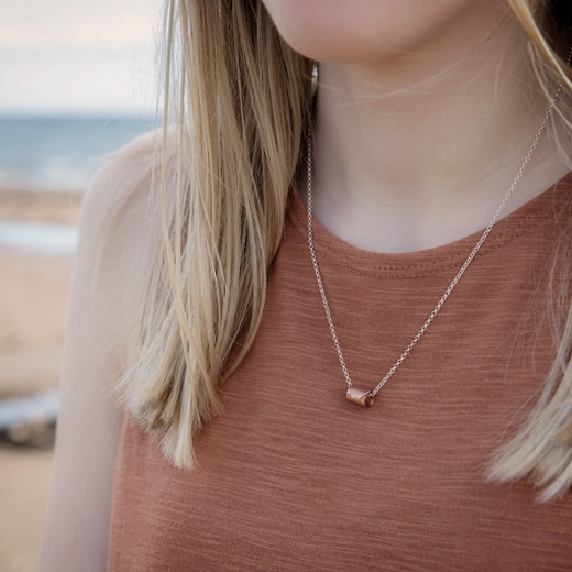 Rolled Wave Necklace