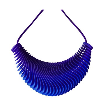 Wave Necklace - Blue