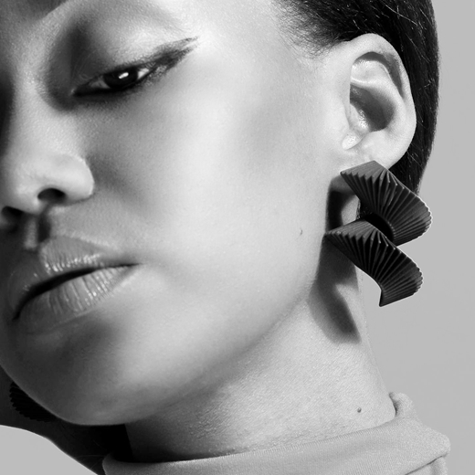 Helix Earrings - on model