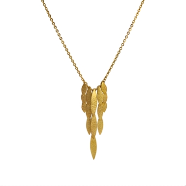 waterfall necklace gold