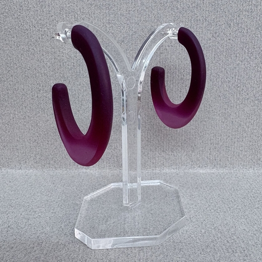 Aubergine hoops
