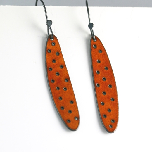 Flotsam earrings with holes