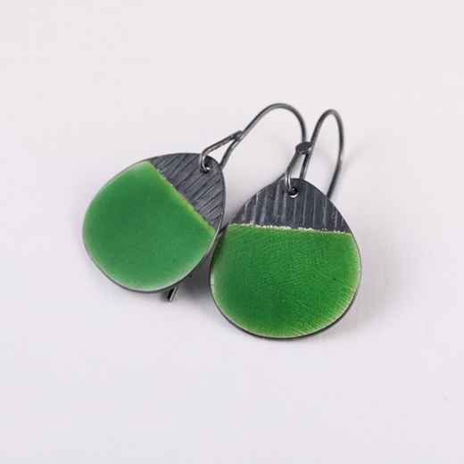 Island drop earrings green