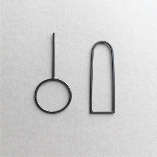 Arch and skillet oxidised earrings