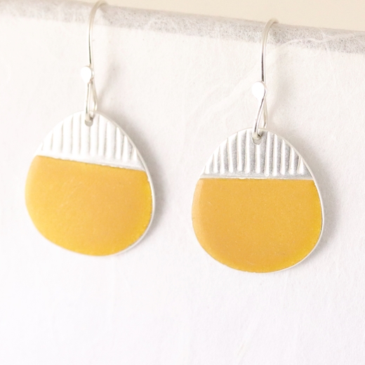 Island drop earrings sunshine yellow